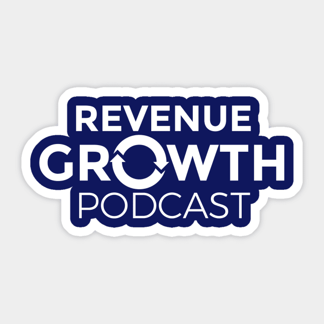 Revenue Growth Podcast-White Logo Sticker by Revenue Growth Podcast